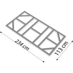 TALNI OKVIR GLOBEL 8X4 ZA HIŠKO SKILLION 84 - slika 2